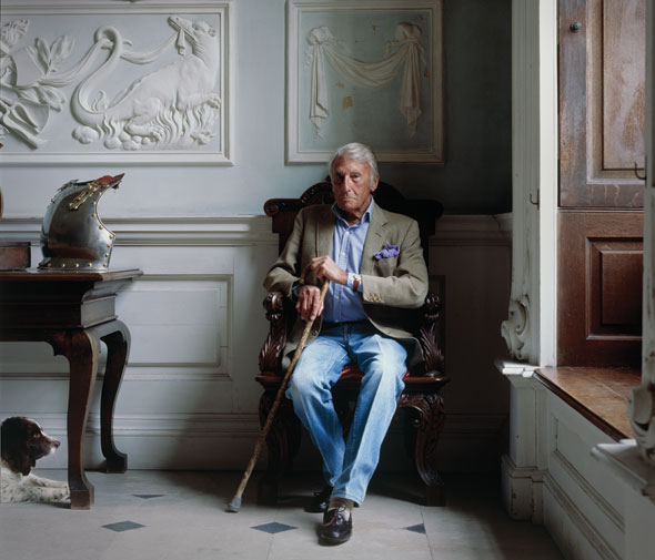 The Duke of Beaufort at Badminton House